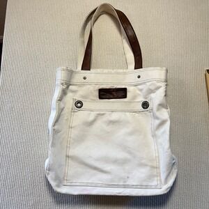 Y2K Canvas Tote Bag with Leather Accents -Abercrombie & Fitch